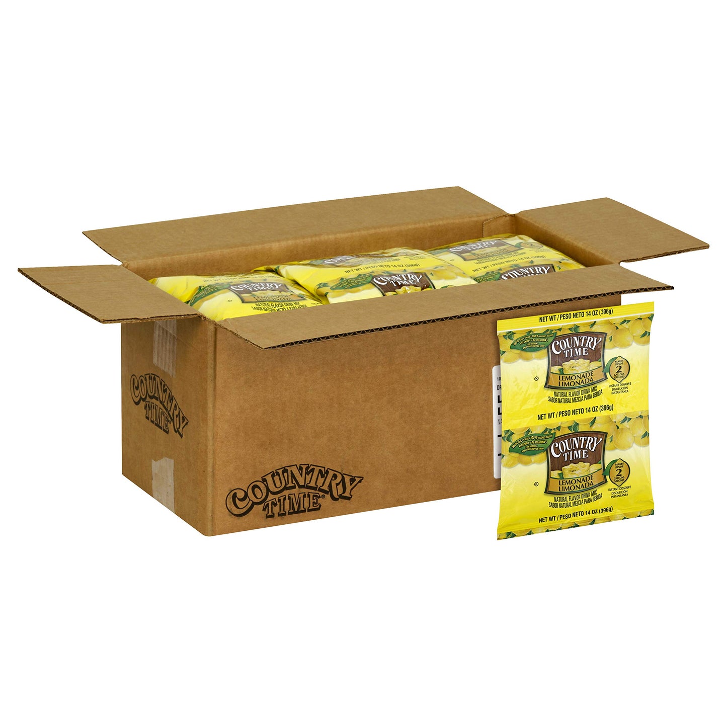 Country Time Lemonade Drink Mix, Makes 2 Gallons (14oz Packets, 15 Count)