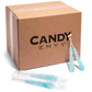 Candy Envy - Light Blue Rock Candy Sugar Sticks - Cotton Candy Flavored - 144 Indiv. Wrapped