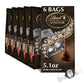Lindt LINDOR Extra Dark Chocolate Truffles, Smooth Melting Center, 5.1 oz Bag (Pack of 6)