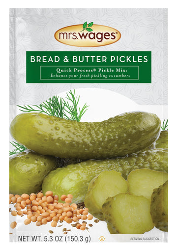 Mrs. Wages Bread And Butter Pickles Quick Process Mix (Value Pack Of 6), 5.3 Ounce (Pack Of 6)