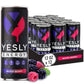 Yesly Energy Drink  Mixed Berry  Naturally Flavored Sparkling Energy Drink With Electrolytes  Magnesium  Potassium  Vitamin C  B6 & B12  Natural Caffeine From Green Tea  12 Fl Oz Cans  12 Pack
