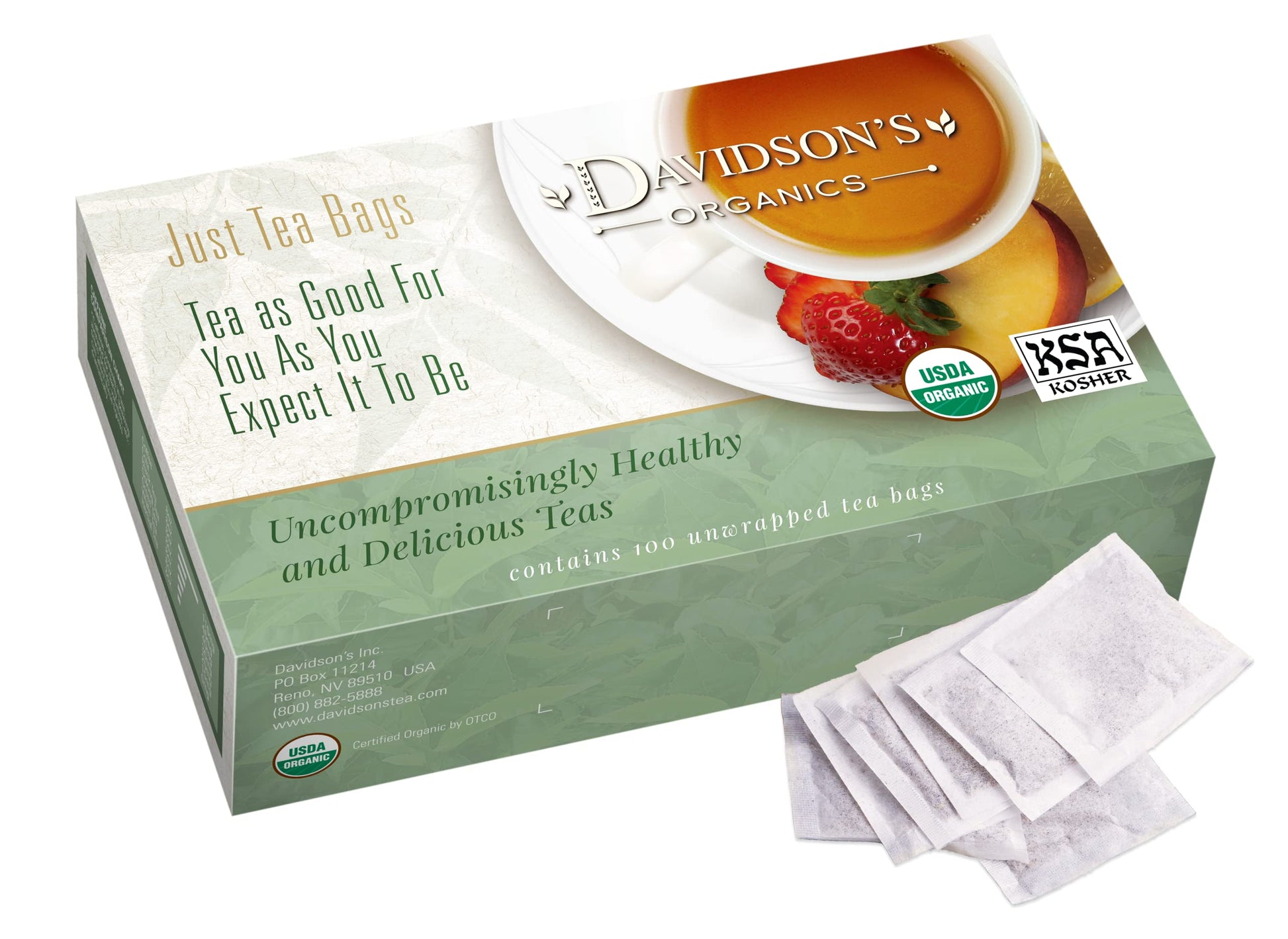 Davidsons Organics Tulsi Signature Spice Tea Bags, 100 Count Unwrapped, Model 246
