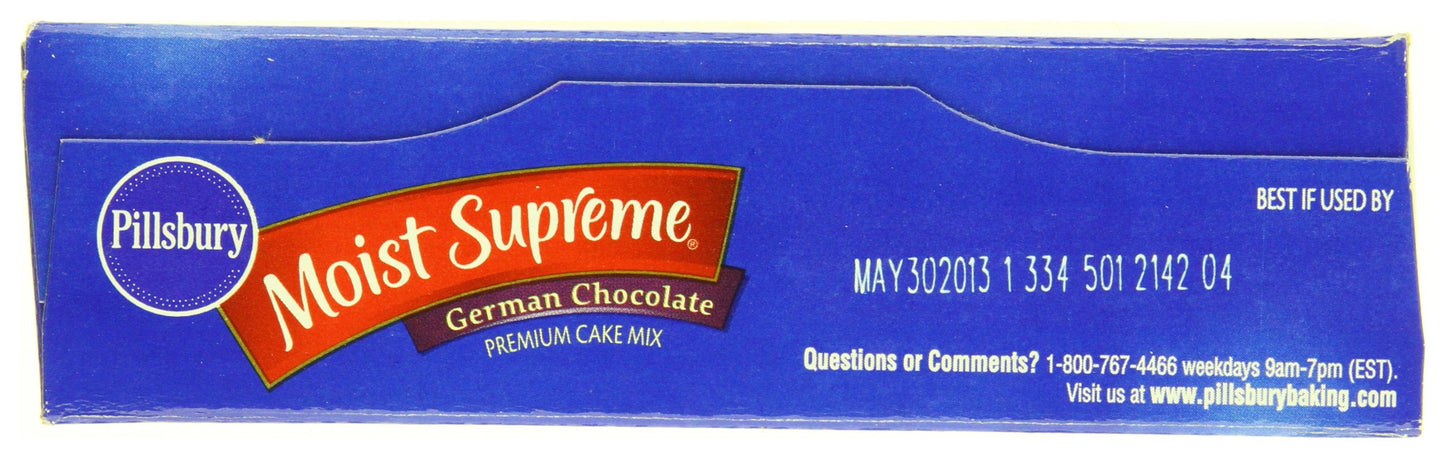 Pillsbury Cake Mix Moist Supreme German Chocolate, 15.25 Oz