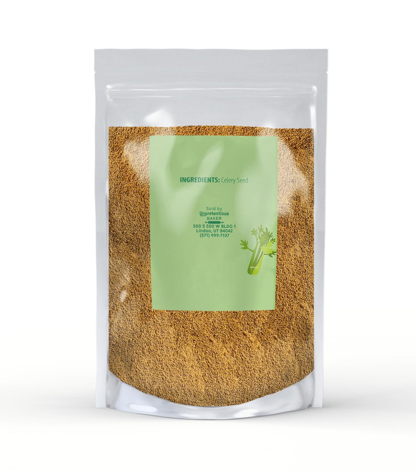 Unpretentious Ground Celery Seed, 1 Lb, Aromatic, Brine Seasoning, Dry Rubs & Sauces