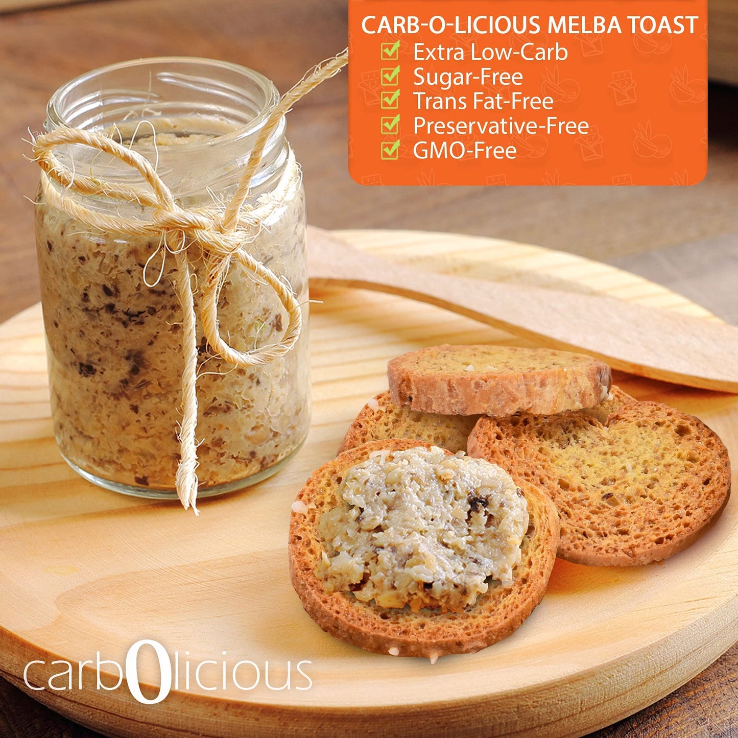 Low Carb Melba Toast (1 Pack, Sea Salt)
