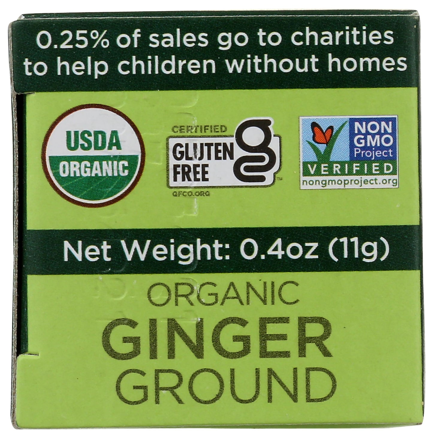 Spicely Organic Ginger Powder 0.40 Ounce ecoBox Certified Gluten Free