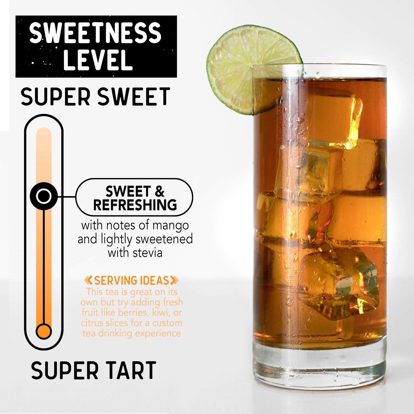 Promise Beverages Slightly Sweet Island Mango Cold Brew Tea On Tap (1 Gallon / 128 Fluid Ounces) Rainforest Alliance Certified B