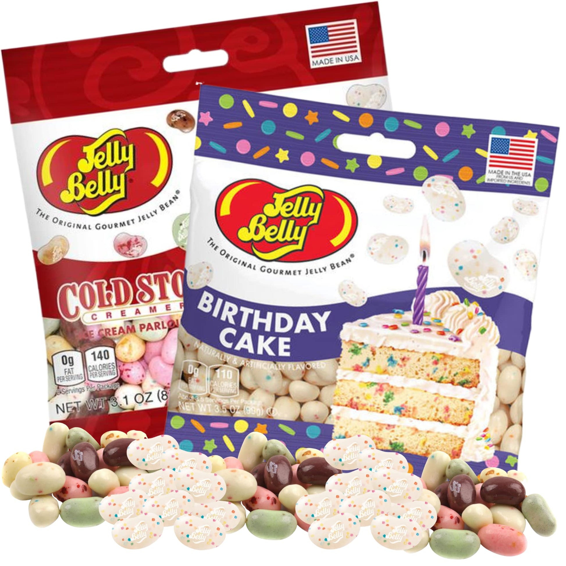 Needzo Jelly Bean Ice Cream Parlour Candy, Celebration Kit, 3.5 Ounce (Pack of 2), Multi Color, Gourmet Chewy Beans