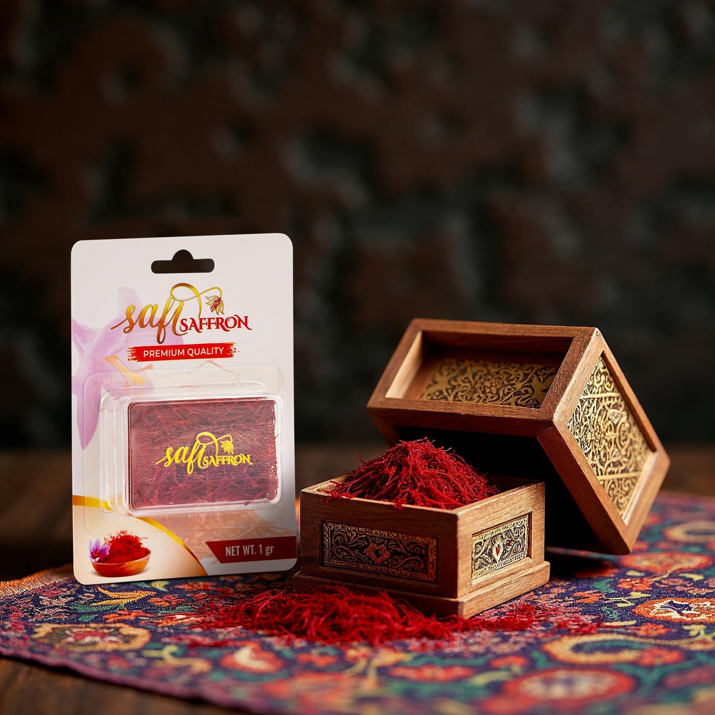 Premium Quality Saffron Threads 0.035 Ounce (1 Gram) | Awarded Among 300 Types Of Saffron | 100% Pure & Grade A+ | All Natural R