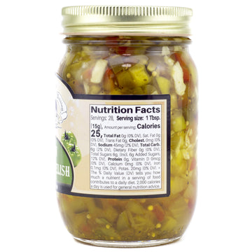 Amish Wedding All-Natural Green Tomato Relish 15 Ounces (Pack of 2)