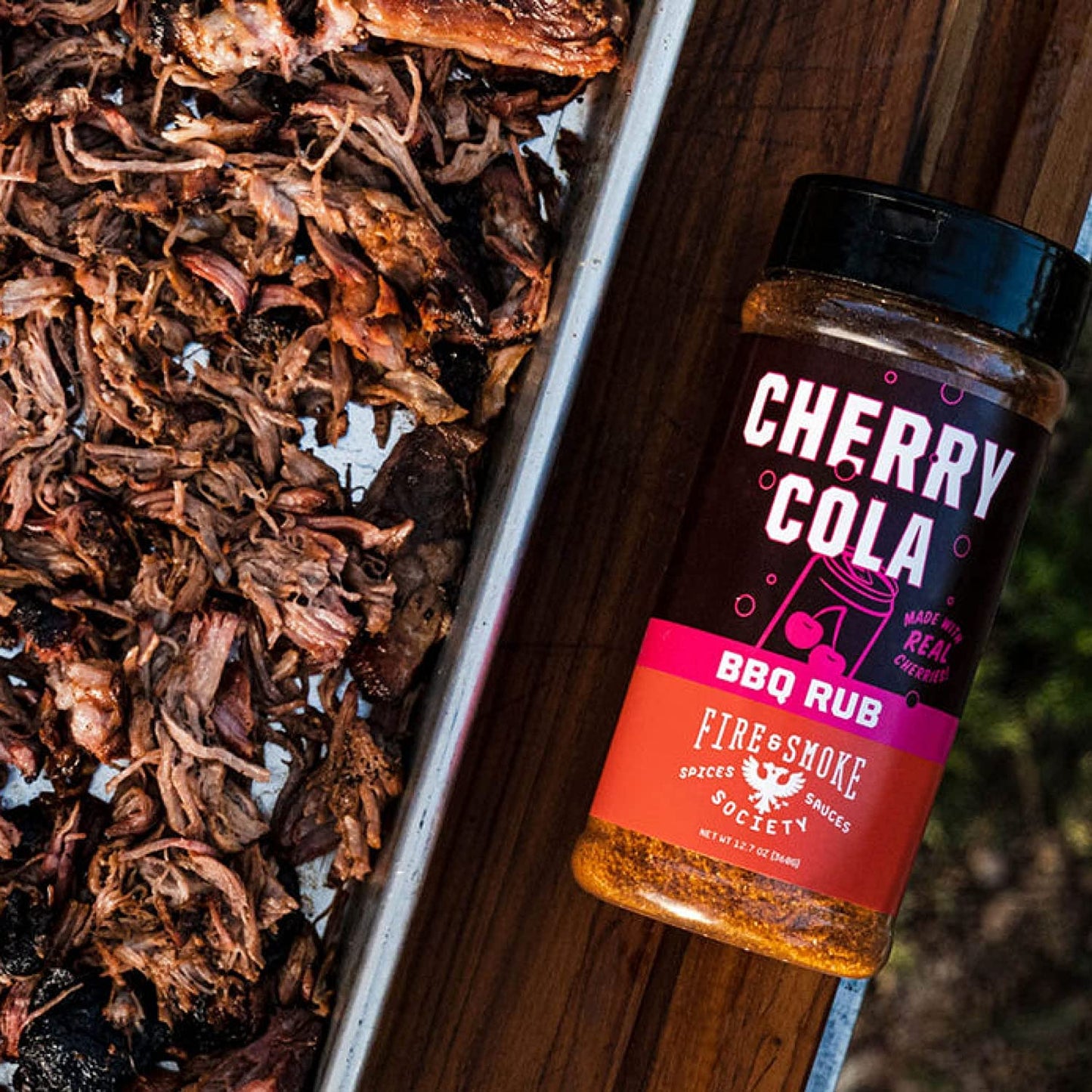 Fire & Smoke Society Cherry Cola Dry Rub BBQ Seasoning 12.7 oz Berry
