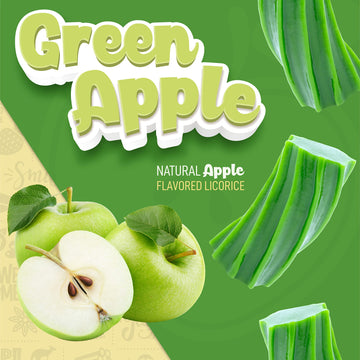 Wiley Wallaby Licorice 24 Ounce Classic Gourmet Soft & Chewy Australian Green Apple Licorice Candy Twists, 2 Pack