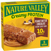 Nature Valley Creamy Protein Bars  Peanut Butter Chocolate  10g Protein Snacks  5 Bars  7.45 oz