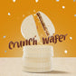 Fiorella Crunch Wafer Cookies, White Chocolate, Hazelnut Cream Filling, 18 Count, Individually Wrapped Snacks