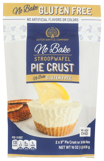 Dutch Waffle Company No-Bake Stroopwafel Pie Crust, Gluten Free, 16 Ounce (Pack of 6)