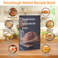Angadona Sourdough Starter Kit - Handmade Cotton Rope Bannetons with Liners, 35oz Jar, Orange, Model SBBT-CTR-GJKT