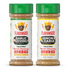 Flavor God Classic Combo Pack Of 2 Super Garlic Bros Edition Garlic Lovers, Lemon, Herb, Seasoning Gift Set, Natural Healthy Spi