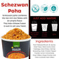 KAPKA Schezwan Poha Cups - Ready to Eat Vegan Meals - 5 Pack - 3.5oz/100g - Non-GMO