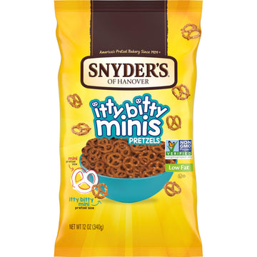 Snyder'S Of Hanover, Itty Bitty Minis Pretzels, 12 Oz Bag