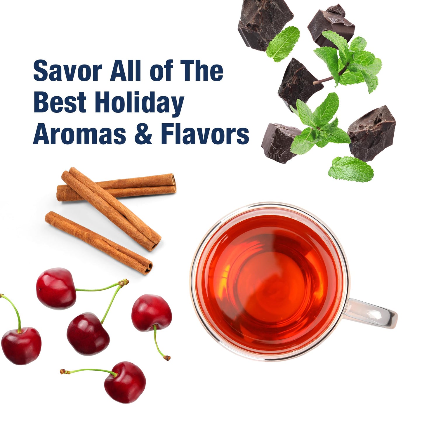 Tiesta Tea - Holiday Tea Sampler Dry Flight Set  Loose Leaf  High to No Caffeine Hot & Iced  enhanced Brew Sample with Black  Herbal  Fruit & Hibiscus Blends  8 Resealable Sample Pouches