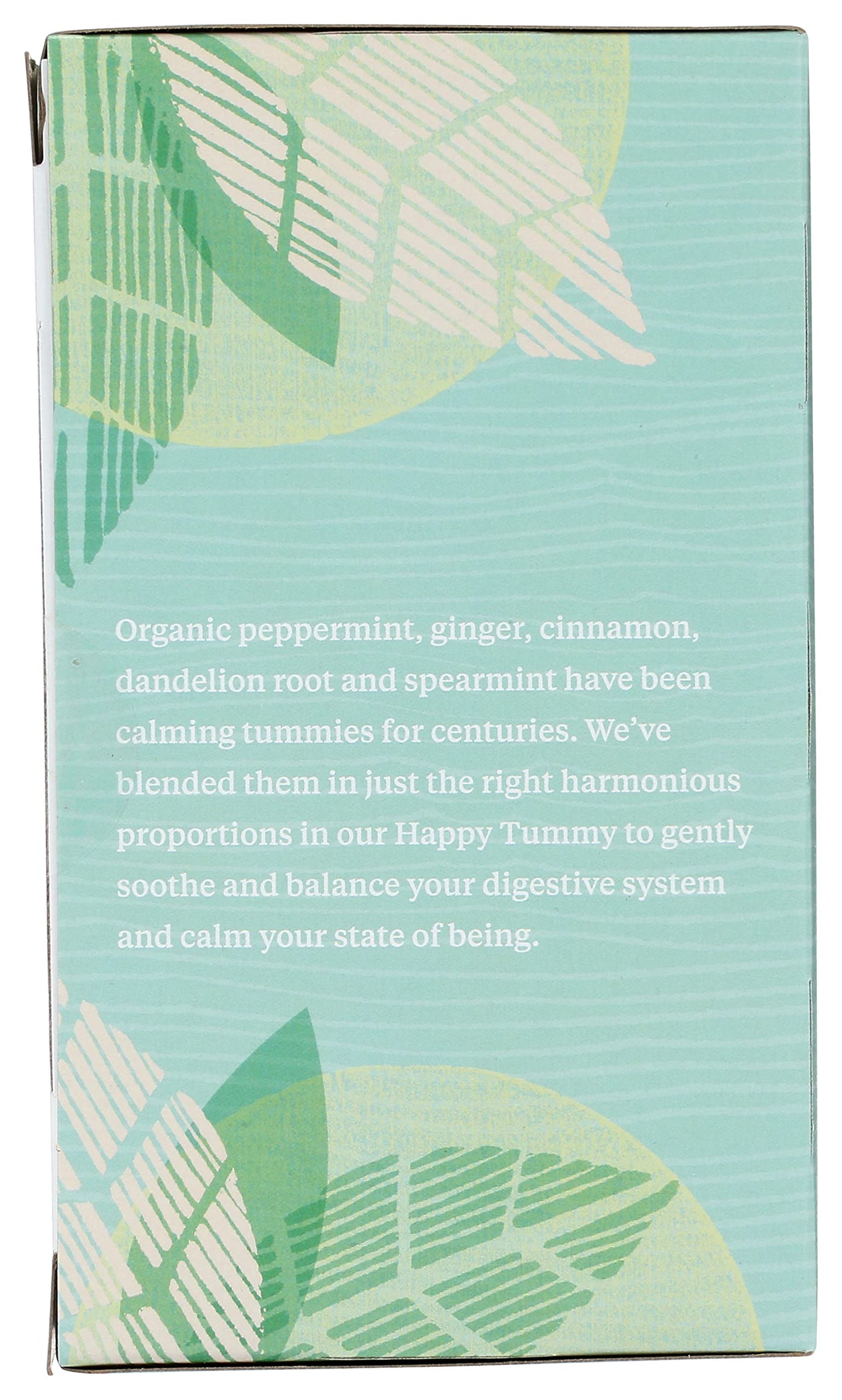 Allegro Tea Organic Happy Tummy Tea Bags, 20 Count, Herbal Blend, Caffeine-Free
