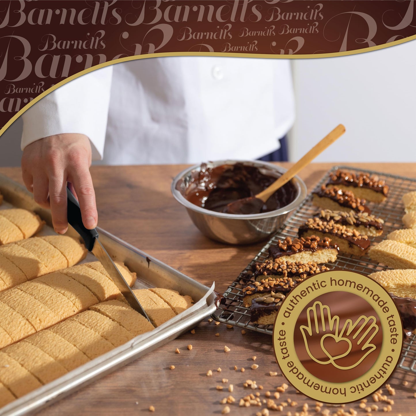Barnetts Christmas Holiday Thanksgiving 5 Chocolate Biscotti Gift Box  Gourmet Cookie Baskets  Prime Food Delivery for Dad  Grandpa  Husband  Son