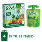 Gogo Squeez Applesauce, Apple Apple, 3.2 Ounce (4 Pouches), Gluten Free, Vegan Friendly, Unsweetened Applesauce, Recloseable, Bp