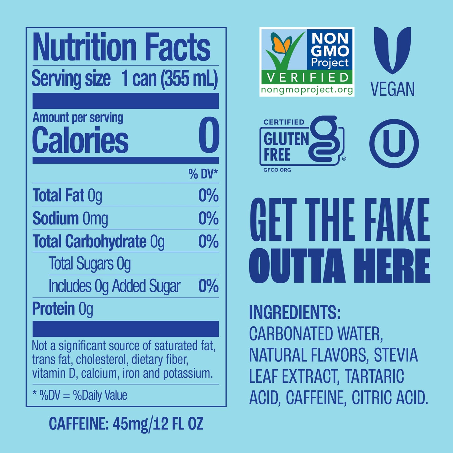 Zevia Zero Sugar Soda, Cola, 12 Ounce Cans (Pack of 12)