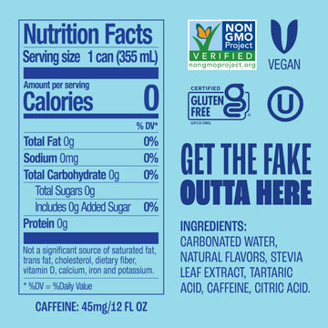 Zevia Zero Sugar Soda, Cola, 12 Ounce Cans (Pack of 12)