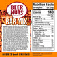 malt-inspired NUTS Habanero Bar Mix - Fiery Hot Peanuts and Corn Sticks - 20oz Resealable Bag