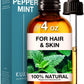 Kukka Peppermint Oil For Hair & Skin - 100% Natural Mint Essential Oils - Premium Grade Natural Peppermint Essential Oil For Dif