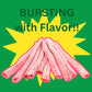 Needzo Sour Straws Watermelon, Chewy Sugar Coated Candy, Individually Packages, Swirl Sticker Included, 1.75 Ounces, (Pack Of 5)