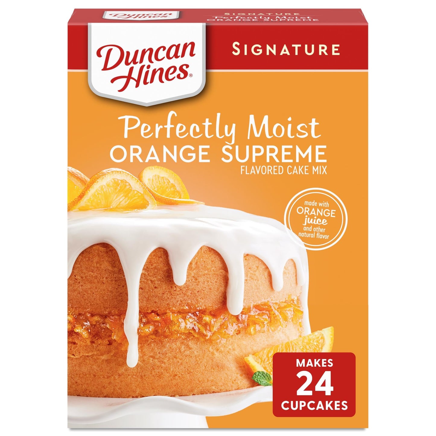 Duncan Hines Signature Perfectly Moist Orange Supreme Cake Mix 15.25 Ounce
