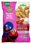 Earth'S Best Organic Kids Snacks, Sesame Street Toddler Snacks, Organic Pb&J Bites For Toddlers 2 Years And Older, Peanut Butter