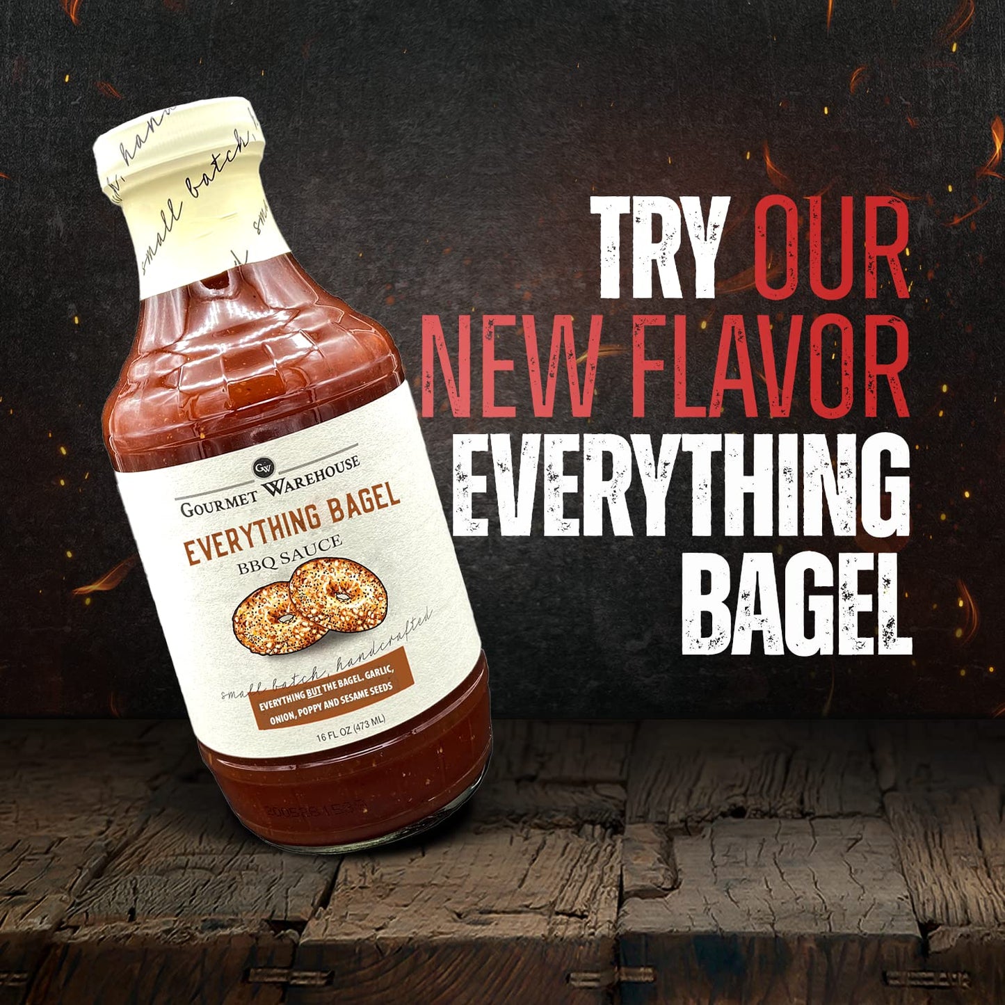 Gourmet Warehouse Bbq Sauces, 16 Fl Ozs, 2 Pack (Spirit-Inspired Flavor Barrel)