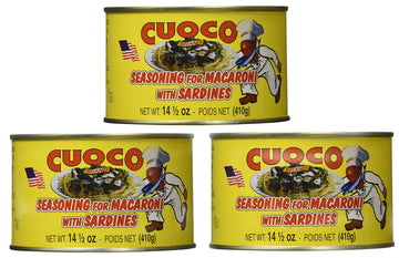 Cuoco Seasoning for Macoroni, Pasta con Sarde, 14.5 oz (Pack of 3) Cuoco Condimento per Pasta con Sarde