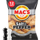 Macs Salt and Pepper Fried Pork Skins - Salt & Pepper Flavored Chicharrones Pork Rinds - Low Carb, Gluten-Free, Keto-Friendly S