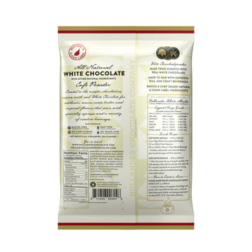 Hollander All Natural White Chocolate Powder | 2.5lb Bag | Sweet & Creamy Real White Chocolate |Beverage, Specialty Coffee Drink