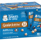 Gerber Snacks for Baby Grain & Grow Puffs To Go, Strawberry Apple, Non-GMO Puffed Grain Baby Snack for Crawlers, Pack of 1 Box