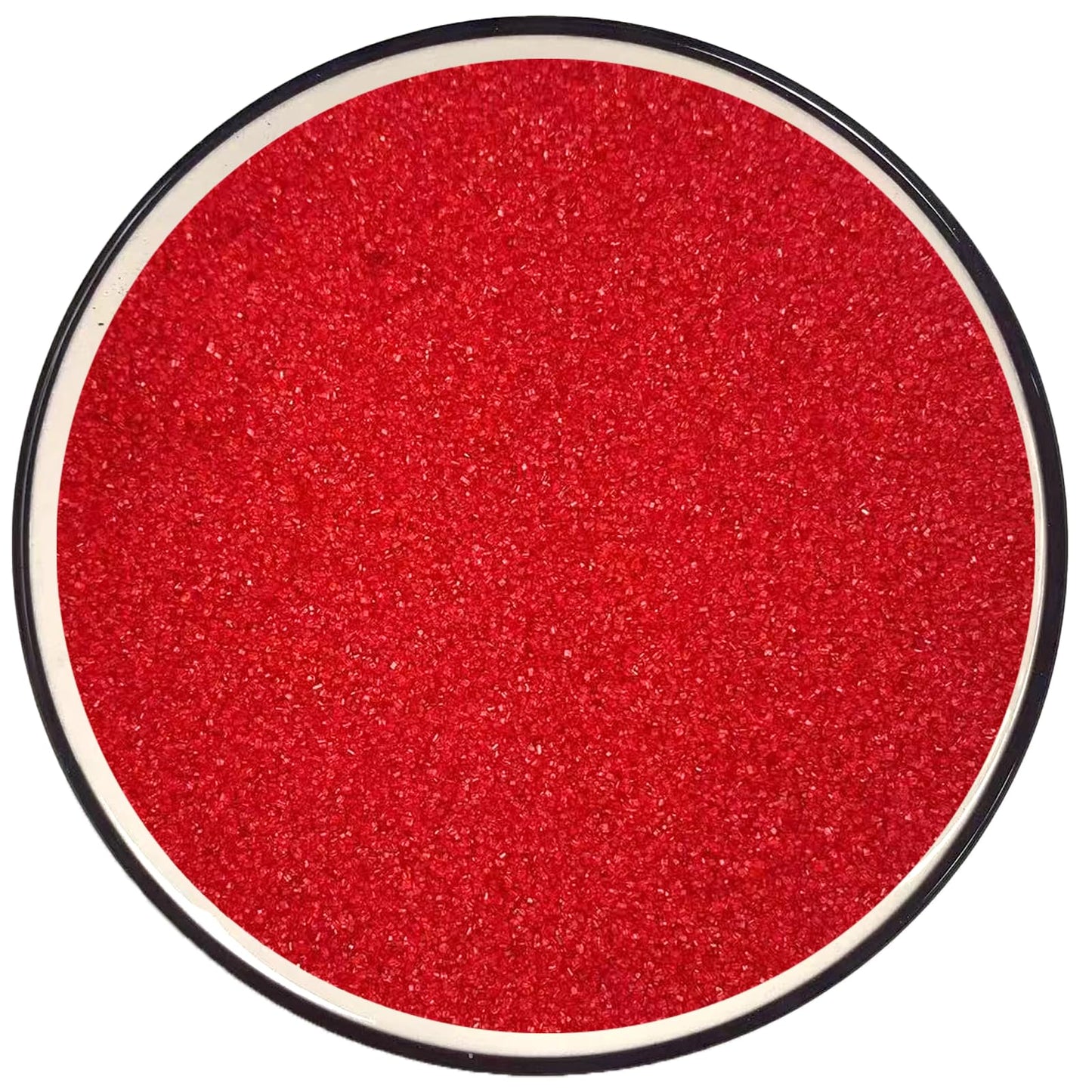 Philaeec Red Sanding Sugar Edible Sparkling Crystals For Baking Cake Decoration Cookie Ice Cream Cupcake Toppers Wedding Party V