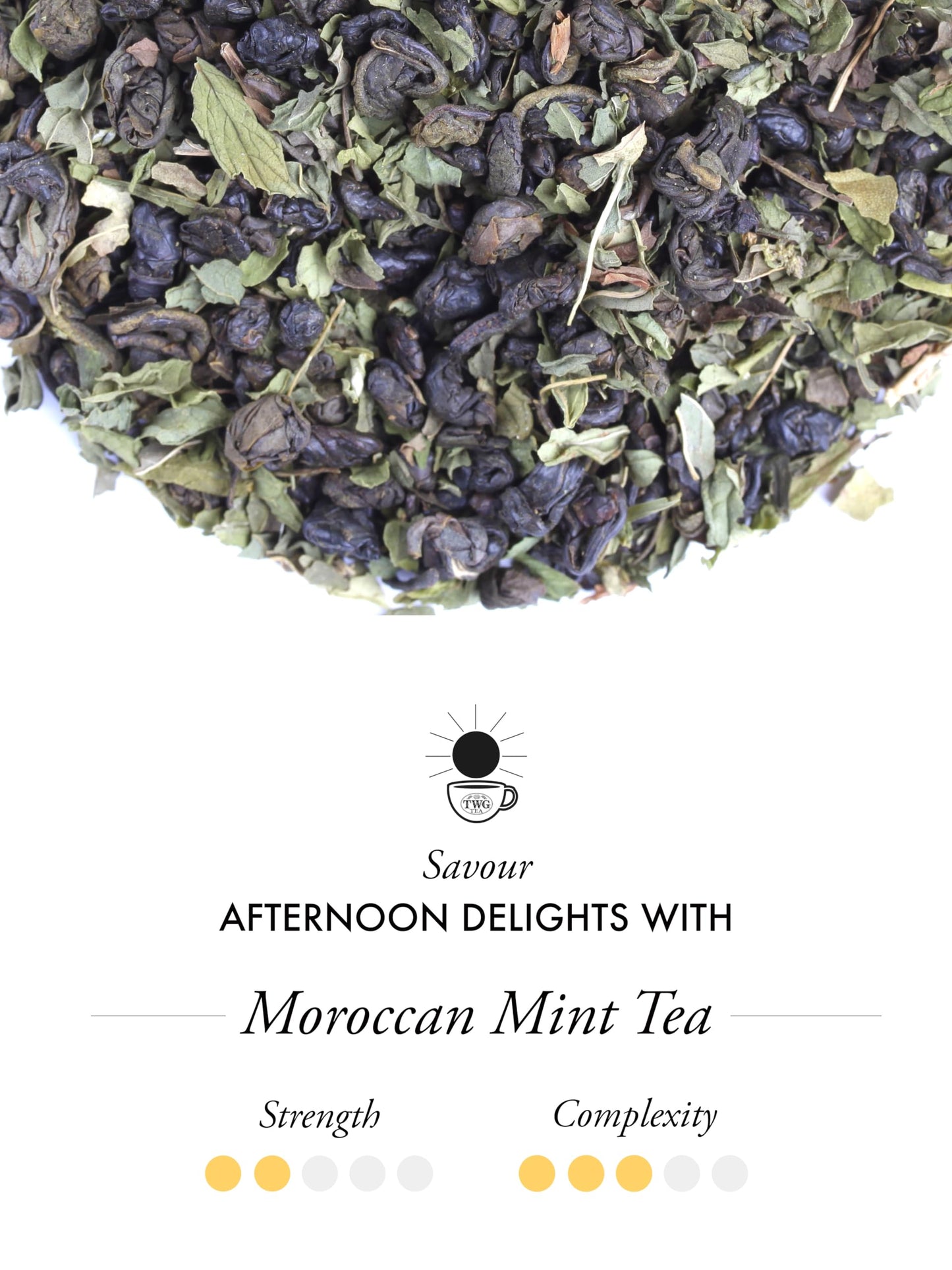 TWG Tea Moroccan Mint Green Tea Gift Set - 15 Hand Sewn Cotton Tea Bags - Model PACKTB4006