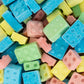 Dee Best Candy Brix Building Brick Candy Assortment - 18 Party Favor Bags Assorted Fruit Flavors Fun and Perfect for Candy Lover