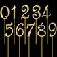 Hotop Numbers 0-9 Cake Topper Diamond Gems Birthday Cake Toppers Bling Rhinestone Cake Topper Birthday Party Decoration For Wedd