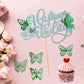 25Pcs Butterfly Cake Toppers 3D Butterfly Cupcake Topper For Girls Women'S Happy Birthday Cake Topper Birthday Cake Decorations