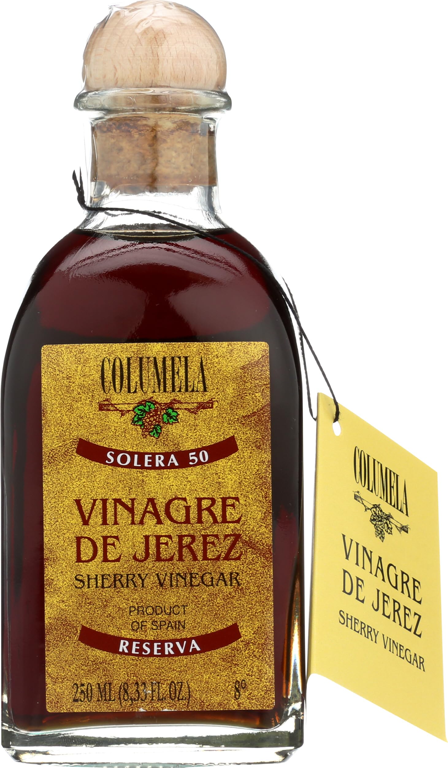 Columela 50 Year Aged Sherry Vinegar, 8.33 Fl Oz, Rich Flavor, Ideal for Dressings and Marinades