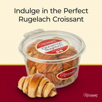 Cinnamon Rugelach | Dairy-Free, Nut-Free, Ou Kosher-Certified Mini Croissants | Breakfast Pastry | Coffee And Tea Snack | Bakery