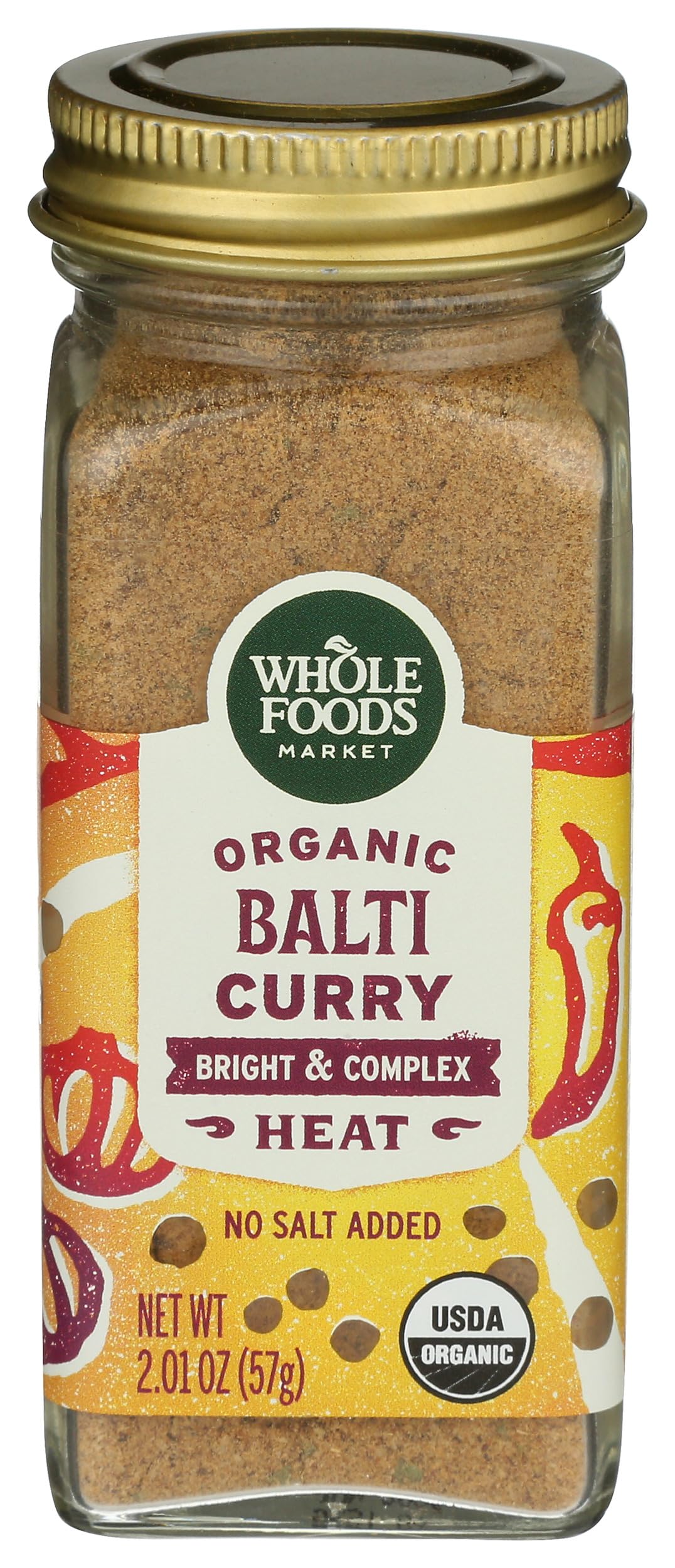 Whole Foods Market, Organic Balti Curry Seasoning, 2.01 oz
