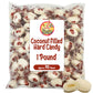 Fusion Sweets Hard Candy, Creamy Coconut Flavor, 1 lb Bulk Bag, Individually Wrapped, White