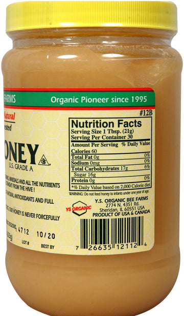 Y.S. Eco Bee Farms Raw Honey - 22 Oz
