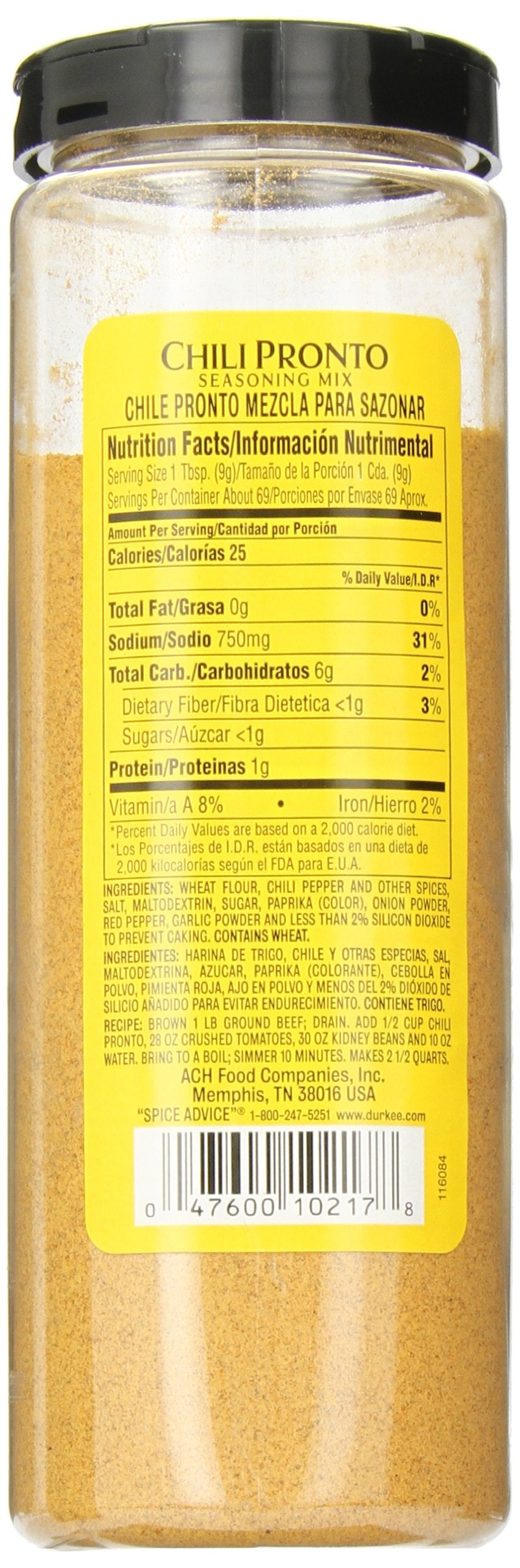 Durkee Chili Pronto Seasoning, 22-Ounce (Pack Of 6)